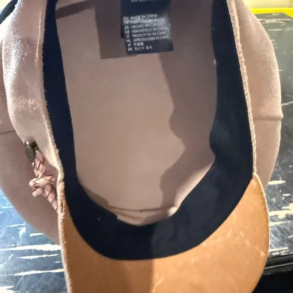 Brixton Nude “Kayla Leather Suede Fiddler” Fisherman Cap Coachella Festival Med. - Picture 6 of 6